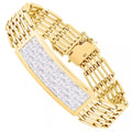 Bracelet or 18k avec diamants