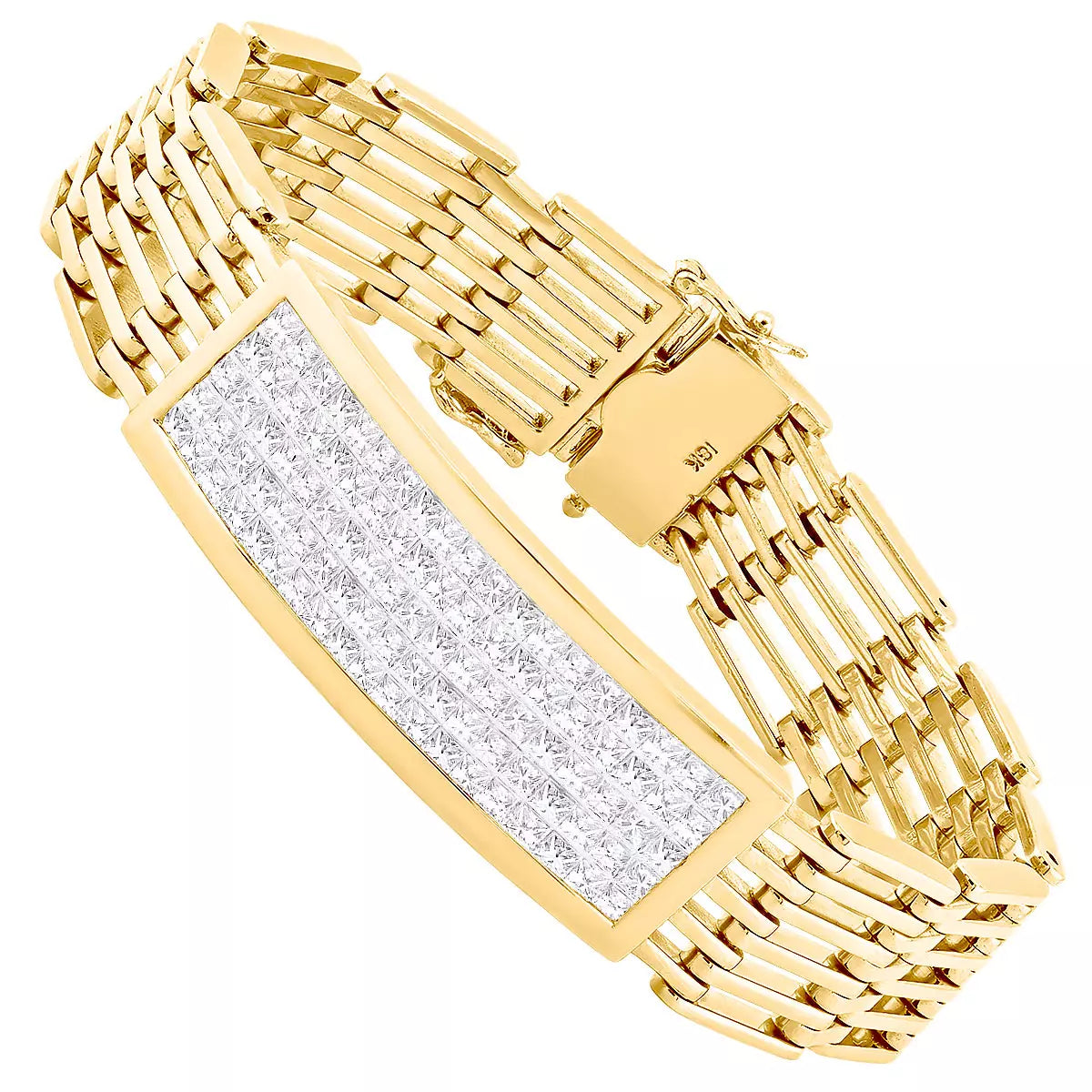 Bracelet or 18k avec diamants