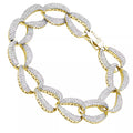 Bracelet or 18k avec diamants