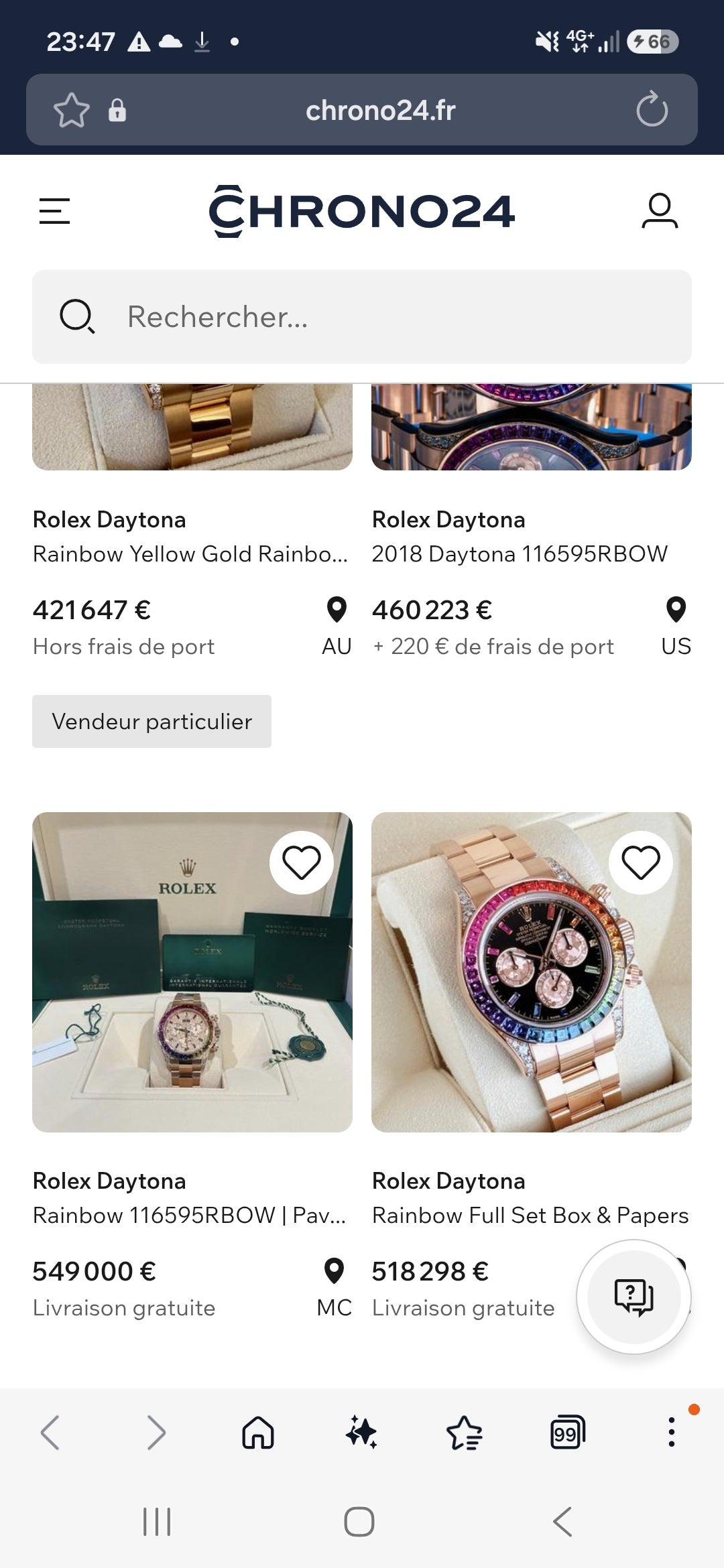 Montre Rolex or 18k