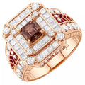 Bague or 18k et diamants
