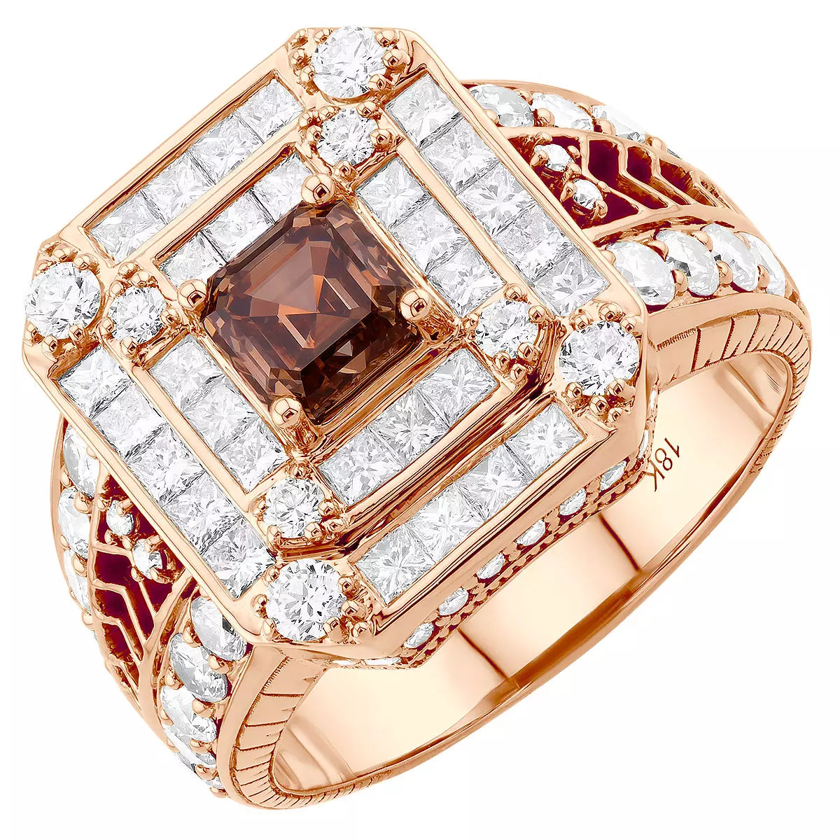Bague or 18k et diamants